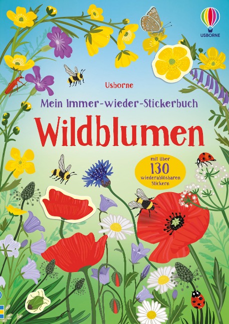 »Mein Immer-wieder-Stickerbuch: Wildblumen« — USBORNE