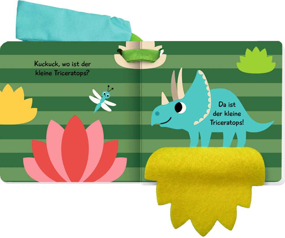 »Mein Filz-Fühlbuch für den Buggy: Kuckuck, kleiner Dino!« — COPPENRATH