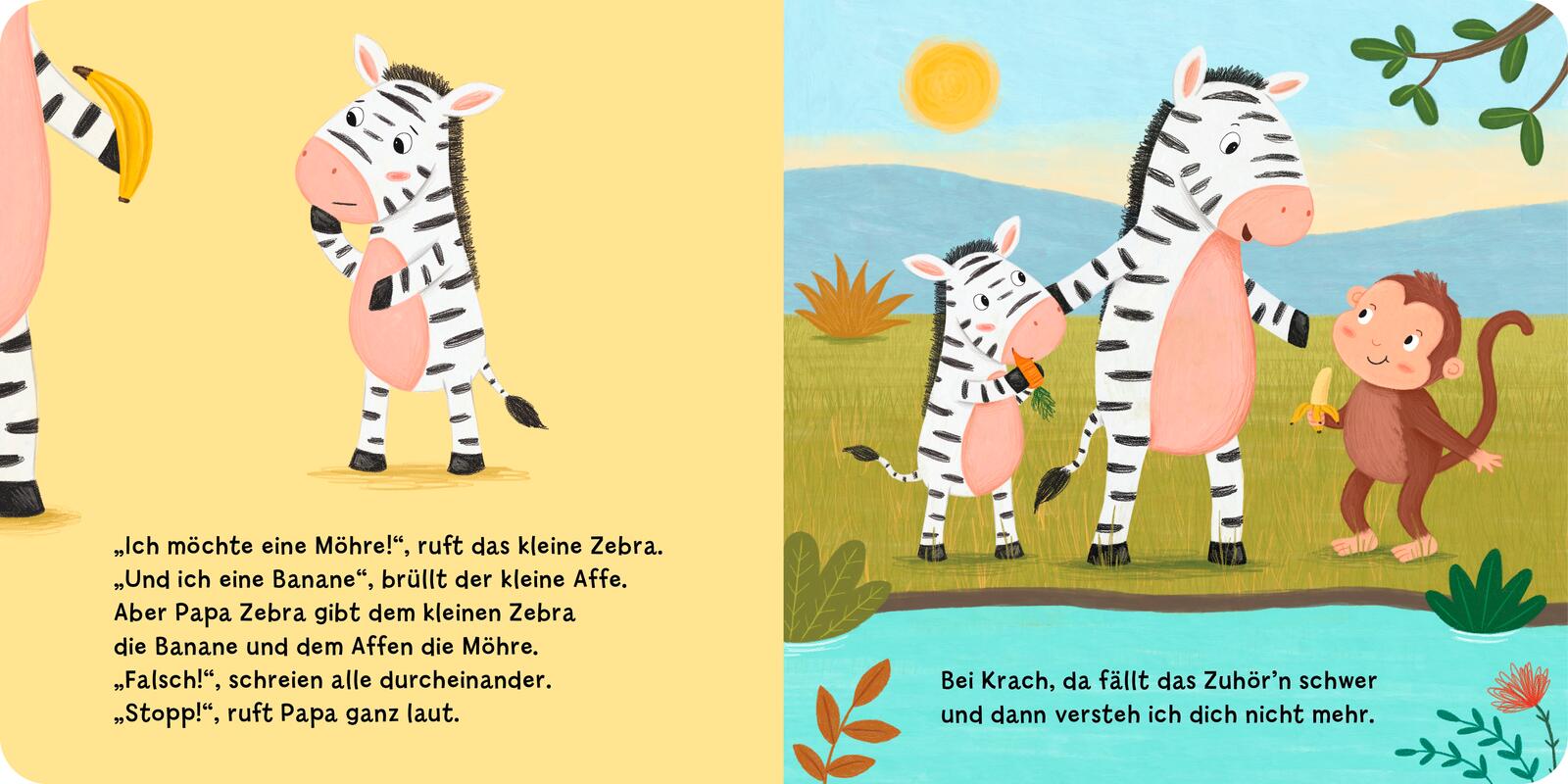 »Zuhören macht schlau, kleines Zebra!« — ESSLINGER