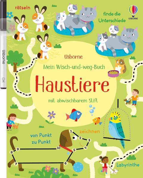 »Mein Wisch-und-weg-Buch: Haustiere« — USBORNE