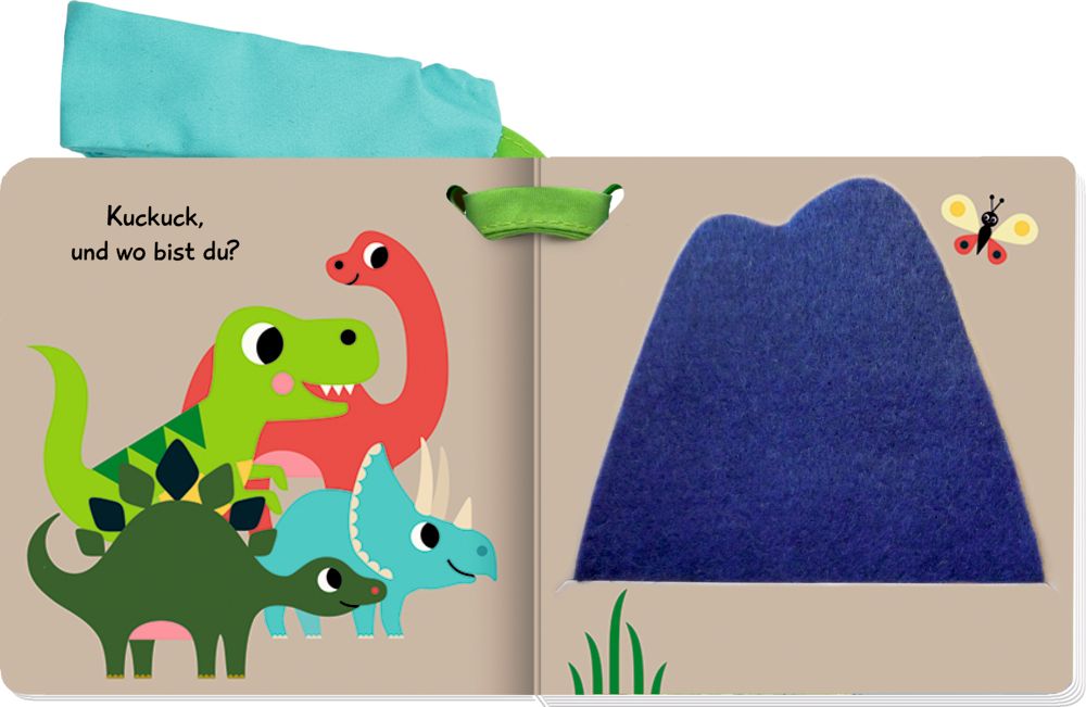 »Mein Filz-Fühlbuch für den Buggy: Kuckuck, kleiner Dino!« — COPPENRATH