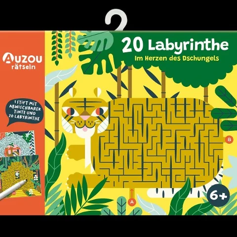 »Auzou 20 Labyrinthe im Herzen des Dschungels« — HUCH & FRIENDS