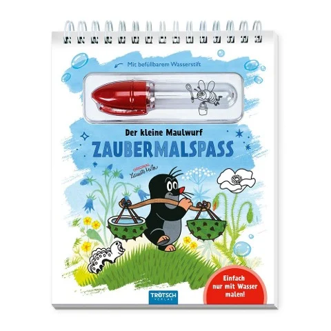 »Trötsch Der kleine Maulwurf Zaubermalspaß mit Wasserstift Malblock« — TRÖTSCH