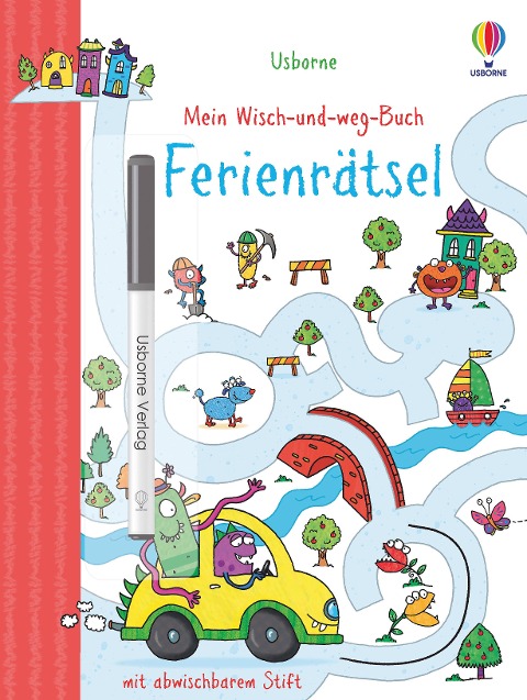 »Mein Wisch-und-weg-Buch: Ferienrätsel« — USBORNE