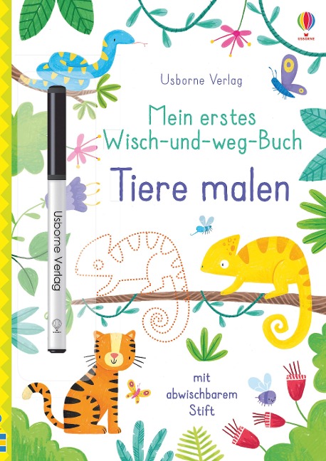 »Mein erstes Wisch-und-weg-Buch: Tiere malen« — USBORNE