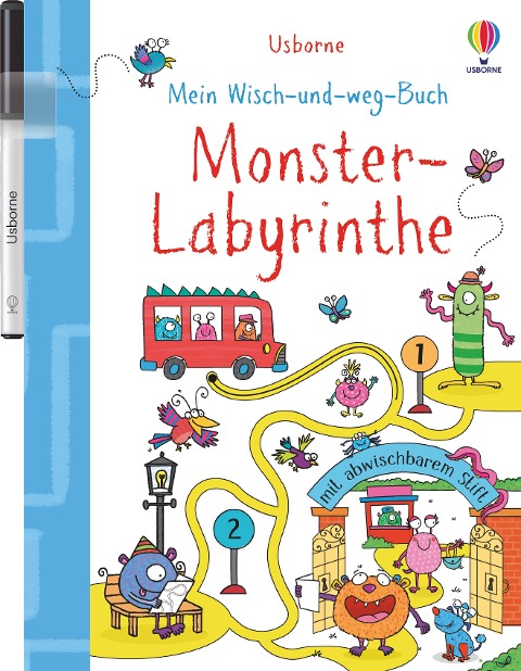 »Mein Wisch-und-weg-Buch: Monster-Labyrinthe« — USBORNE
