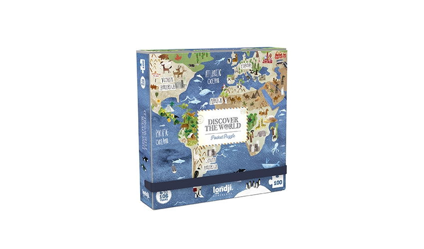 »DISCOVER THE WORLD - POCKET PUZZLE«  — LONDJI
