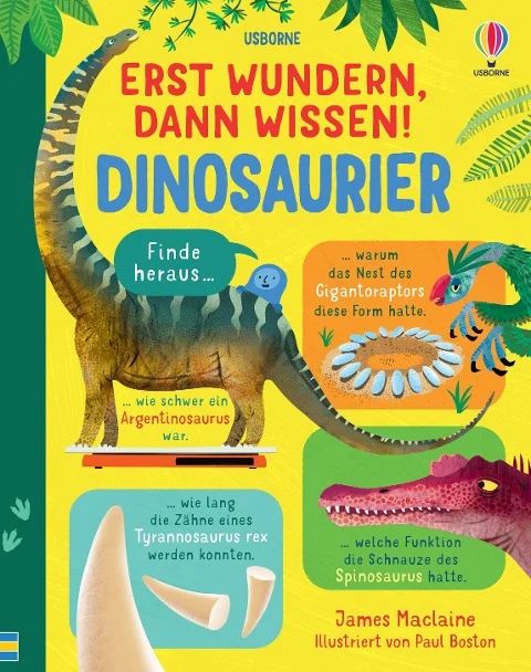 »Erst wundern, dann wissen! Dinosaurier« — USBORNE