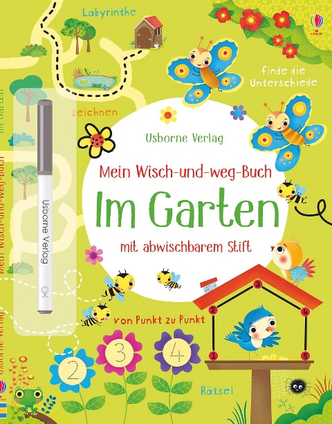 »Mein Wisch-und-weg-Buch: Im Garten« — USBORNE