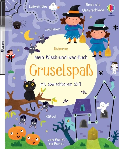 »Mein Wisch-und-weg-Buch: Gruselspaß« — USBORNE