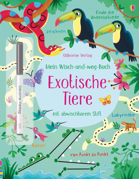 »Mein Wisch-und-weg-Buch: Exotische Tiere« — USBORNE
