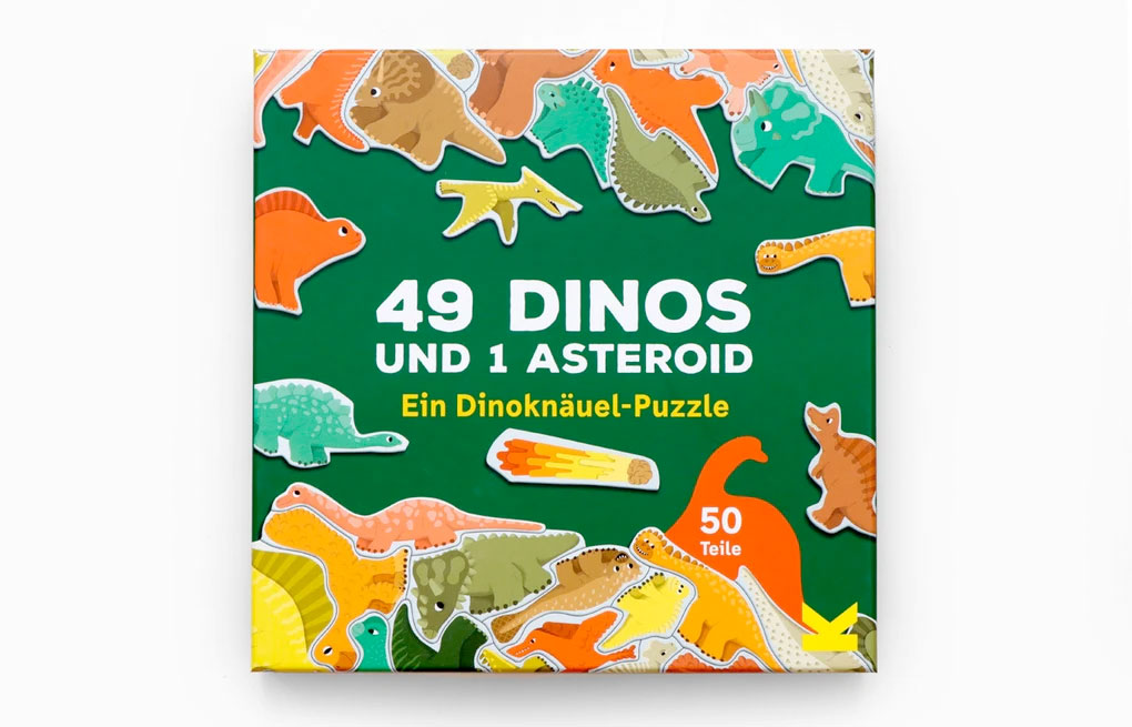 »49 Dinos und 1 Asteroid 50 Puzzleteile« — LAURENCE KING